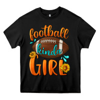 Black Football kinda Girl Heavy Core Tee - NancyCooperArtShop