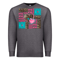 Charcoal Heather mini mini mini with hearts Premium Sweatshirt - AdoDesignShop