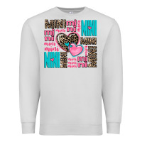 Dove Grey mini mini mini with hearts Premium Sweatshirt - AdoDesignShop