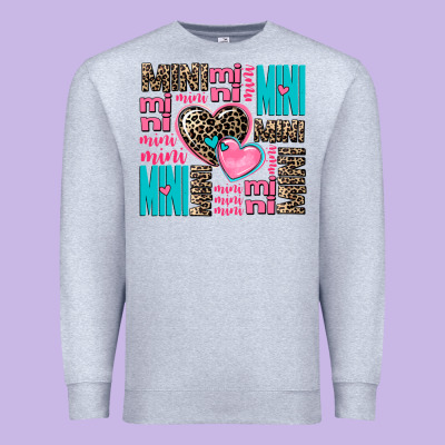 Mini Mini Mini With Hearts Premium Sweatshirt Designed By Adodesignshop
