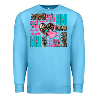 Ocean Blue mini mini mini with hearts Premium Sweatshirt - AdoDesignShop