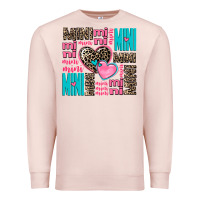 Pale Pink mini mini mini with hearts Premium Sweatshirt - AdoDesignShop