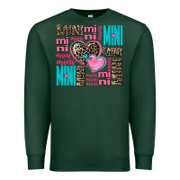 Sports Green mini mini mini with hearts Premium Sweatshirt - AdoDesignShop
