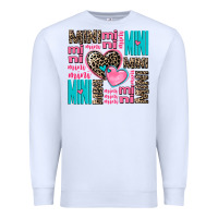 White mini mini mini with hearts Premium Sweatshirt - AdoDesignShop
