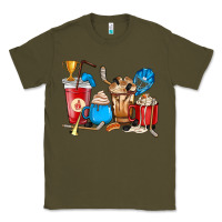 Army Green Hockey coffee cup Classic Tee - HowdyJamesFarm