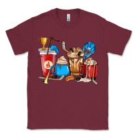 Burgundy Hockey coffee cup Classic Tee - HowdyJamesFarm