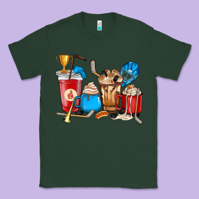 Hockey Coffee Cup Classic Tee Designed By Howdyjamesfarm