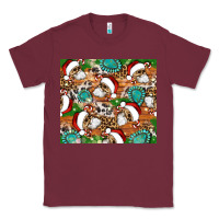 Burgundy santa skeleton christmas tumbler Classic Tee - Artiststas
