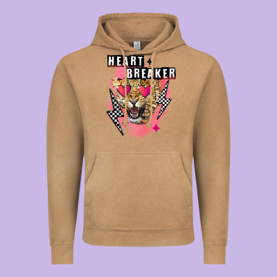 Heart Breaker Valentine's Day Vintage Hoodie Designed By Fadigitalartstudio