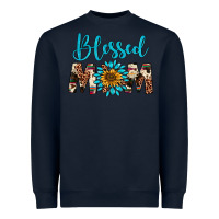 Navy blessed mom Heavyweight Sweatshirt - Artiststas