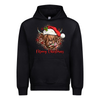 Black mooey christmas cow Urban Hoodie - JahusDesignShop