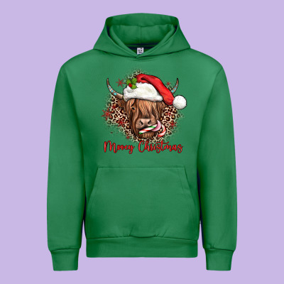 Mooey Christmas Cow Urban Hoodie Designed By Jahusdesignshop