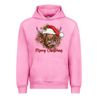 Fuchsia Pink mooey christmas cow Urban Hoodie - JahusDesignShop