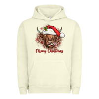 Pigment Pistachio mooey christmas cow Urban Hoodie - JahusDesignShop