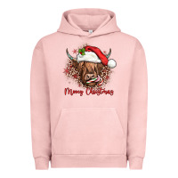 Pigment Salmon mooey christmas cow Urban Hoodie - JahusDesignShop