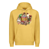 Antique Gold Christmas Elf Premium Hoodie - CowhideDigitalArt