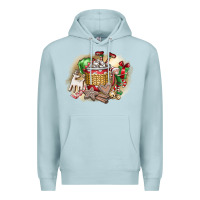 Blue Mist Christmas Elf Premium Hoodie - CowhideDigitalArt