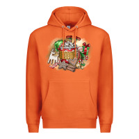 Carrot Christmas Elf Premium Hoodie - CowhideDigitalArt