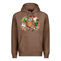Chestnut Christmas Elf Premium Hoodie - CowhideDigitalArt