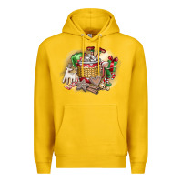 Lemon Christmas Elf Premium Hoodie - CowhideDigitalArt