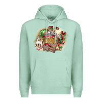 Seafoam Christmas Elf Premium Hoodie - CowhideDigitalArt