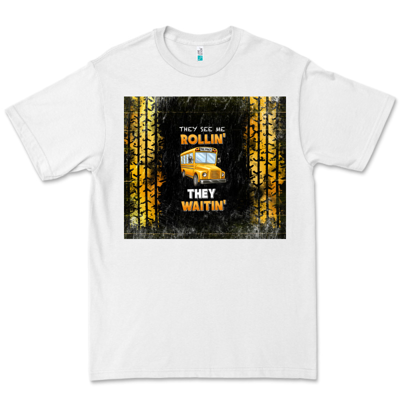 They See Me Rollin' They Waitin' School Bus Premium Tee by TumblerDesignByShophia | Teevron