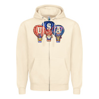 Sandshell usa air balloon gnomies Zipper Hoodie - BarkalooDesign