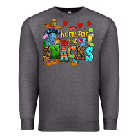 Charcoal Heather here for the snacks Premium Sweatshirt - AdoDesignShop