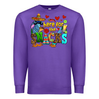 Purple here for the snacks Premium Sweatshirt - AdoDesignShop