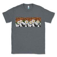 Charcoal Heather cowhide leopard daisies Classic Tee - TumblerDesignByShophia