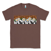 Chestnut cowhide leopard daisies Classic Tee - TumblerDesignByShophia