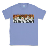 Colony Blue cowhide leopard daisies Classic Tee - TumblerDesignByShophia