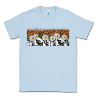 Dusty Blue cowhide leopard daisies Classic Tee - TumblerDesignByShophia