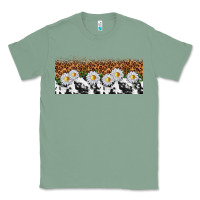Sage cowhide leopard daisies Classic Tee - TumblerDesignByShophia