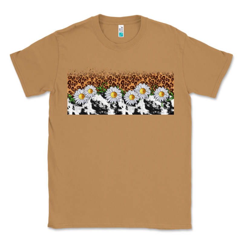 Cowhide Leopard Daisies Classic Tee by TumblerDesignByShophia | Teevron