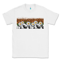 White cowhide leopard daisies Classic Tee - TumblerDesignByShophia