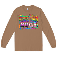 Toasted Coconut Free dad hugs pride Long Sleeve Tee - FaDigitalArtStudio
