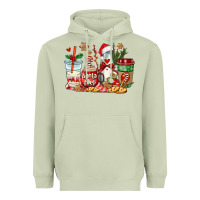 Matcha santa fuel coffee cups Heavyweight Hoodie - AdoDesignShop