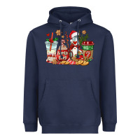 Navy santa fuel coffee cups Heavyweight Hoodie - AdoDesignShop