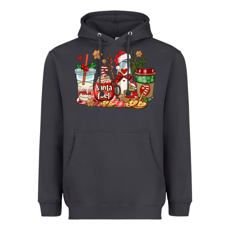 Santa Fuel Coffee Cups Heavyweight Hoodie by AdoDesignShop | Teevron