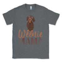 Charcoal Heather Dog Lover Women Gift Weenie Mama Pet Mom Wiener Dachshund Classic Tee - maiPhamDesign
