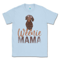 Dusty Blue Dog Lover Women Gift Weenie Mama Pet Mom Wiener Dachshund Classic Tee - maiPhamDesign
