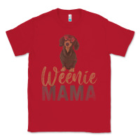 Red Dog Lover Women Gift Weenie Mama Pet Mom Wiener Dachshund Classic Tee - maiPhamDesign