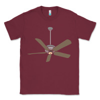 Burgundy ceiling fan lazy diy halloween costume funny easy t shirt Classic Tee - maiPhamDesign