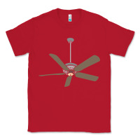 Red ceiling fan lazy diy halloween costume funny easy t shirt Classic Tee - maiPhamDesign