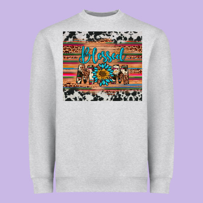 Blessed Mom Heavyweight Sweatshirt Designed By Artiststas