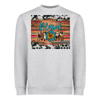 Heather Grey blessed mom Heavyweight Sweatshirt - Artiststas
