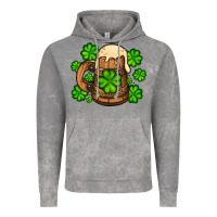 Cloud Rock St. Patrick's Beer and shamrock Vintage Hoodie - OliviaCreatesArt
