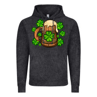 Vintage Black St. Patrick's Beer and shamrock Vintage Hoodie - OliviaCreatesArt