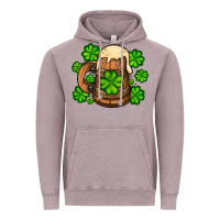 Vintage Zinc St. Patrick's Beer and shamrock Vintage Hoodie - OliviaCreatesArt